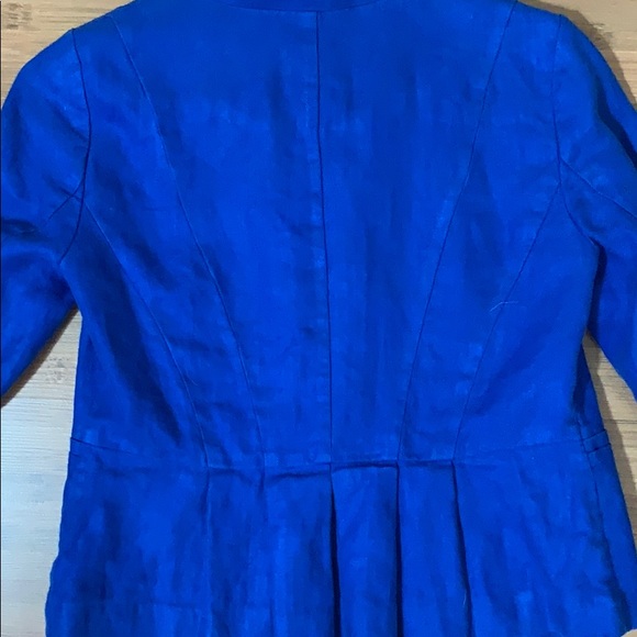 Ann Taylor LOFT Blue or White blazer - Picture 3 of 3